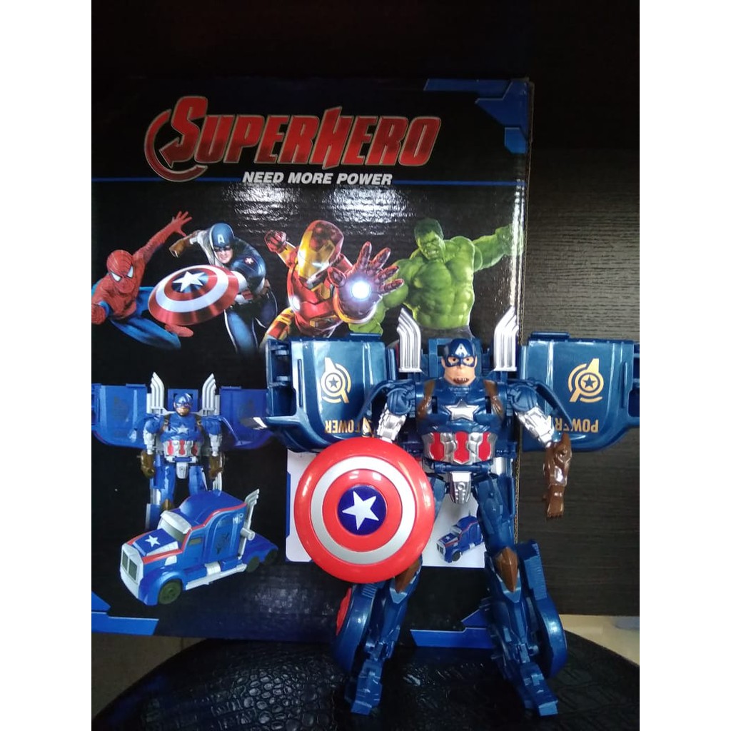 PROMO MAINAN SUPERHERO ROBOT JADI MOBIL
