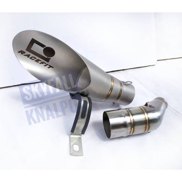 Knalpot Racing RACEFIT Silencer Sanblast Slip On NINJA 250 CBR 250 R25 MT25 CBR 150 CB 150