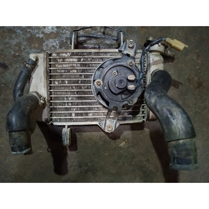 RADIATOR SET KOMPLIT KIPAS RADIATOR YAMAHA JUPITER MX VIXION LAMA ORIGINAL LEPASAN MOTOR