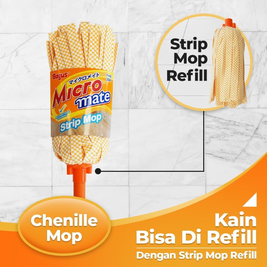 Bagus Micromate Strip Mop Set W-22304