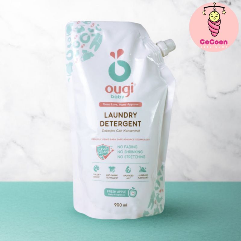 Ougi Detergent Refill 900ml / Pembersih Baju Bayi / Anak / Sabun Baju Natural / Deterjen Bayi