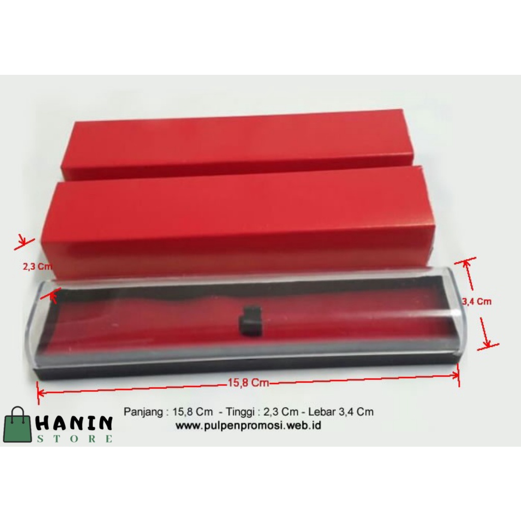 

Box Kotak Pulpen Balpoin Pena - Kotak Pulpen Besar Promosi - Souvenir Murah