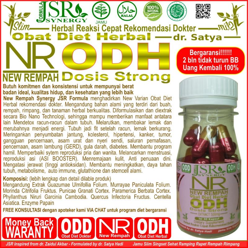 NEW REMPAH ODH DOSIS STRONG OBAT DIET HERBAL PELANGSING ALAMI AMPUH NR DETOX