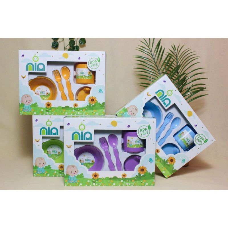 Nia Feeding Set Kecil Peralatan Makan Bayi Murah