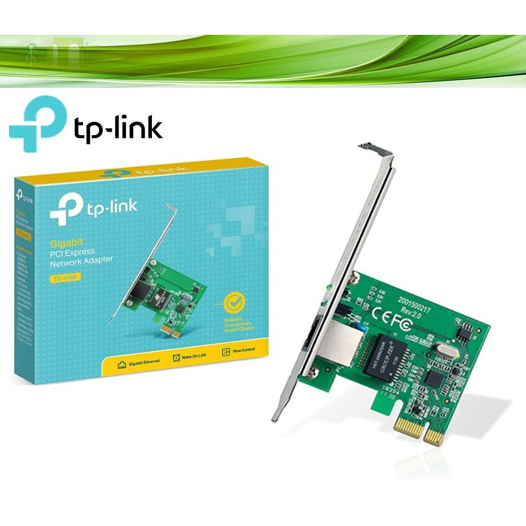 Lan Card Tp-Link Gigabit PCI Express TG-3468 VERSI 4.0 Network Adapter TG 3468 Tplink Tp Link Lancard