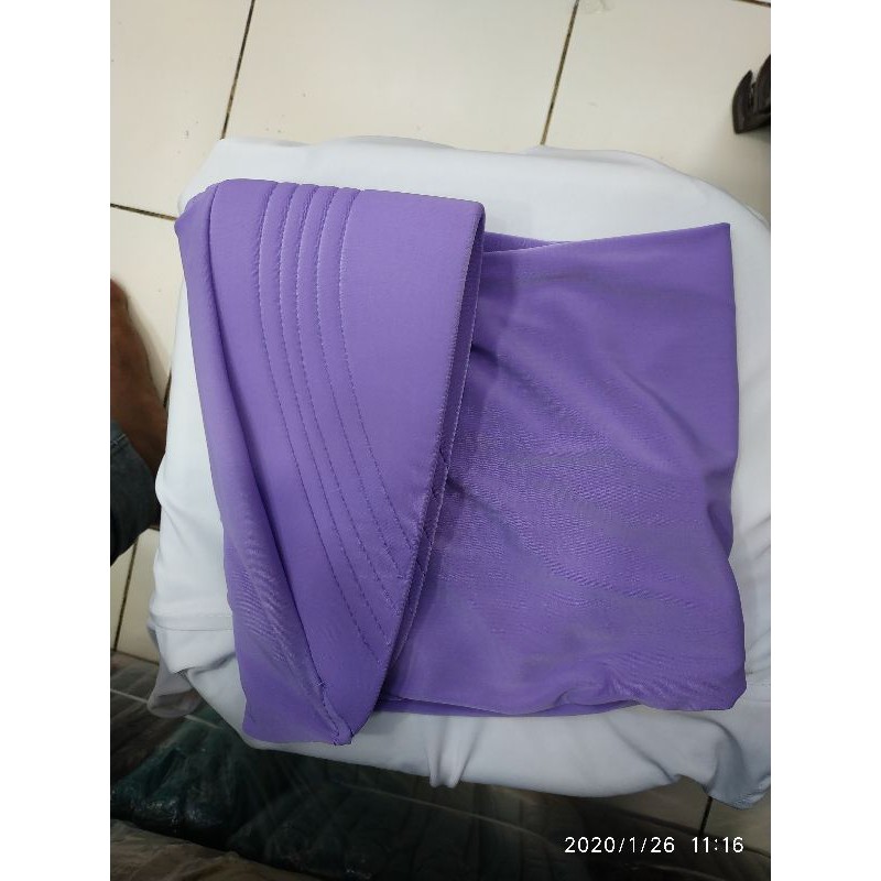 hijab sport/jilbabterbaru/bergo Instan/bergo harian polos-Ungu muda