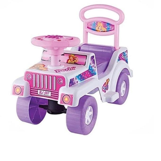 Mainan Anak Perempuan  Mobil  Dorong Jeep  Barbie Mobil  