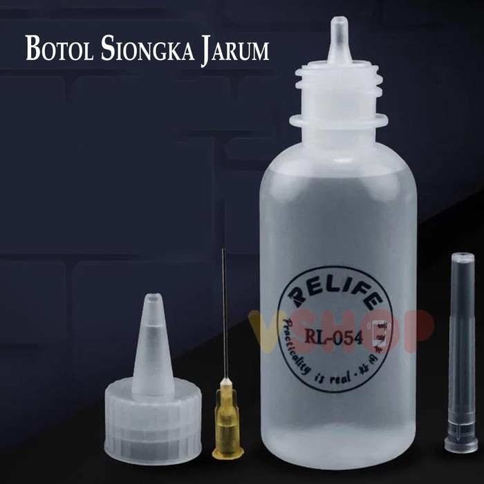 BOTOL SIONGKA JARUM - BOTOL CAIRAN SIONGKA RELIFE RL-054