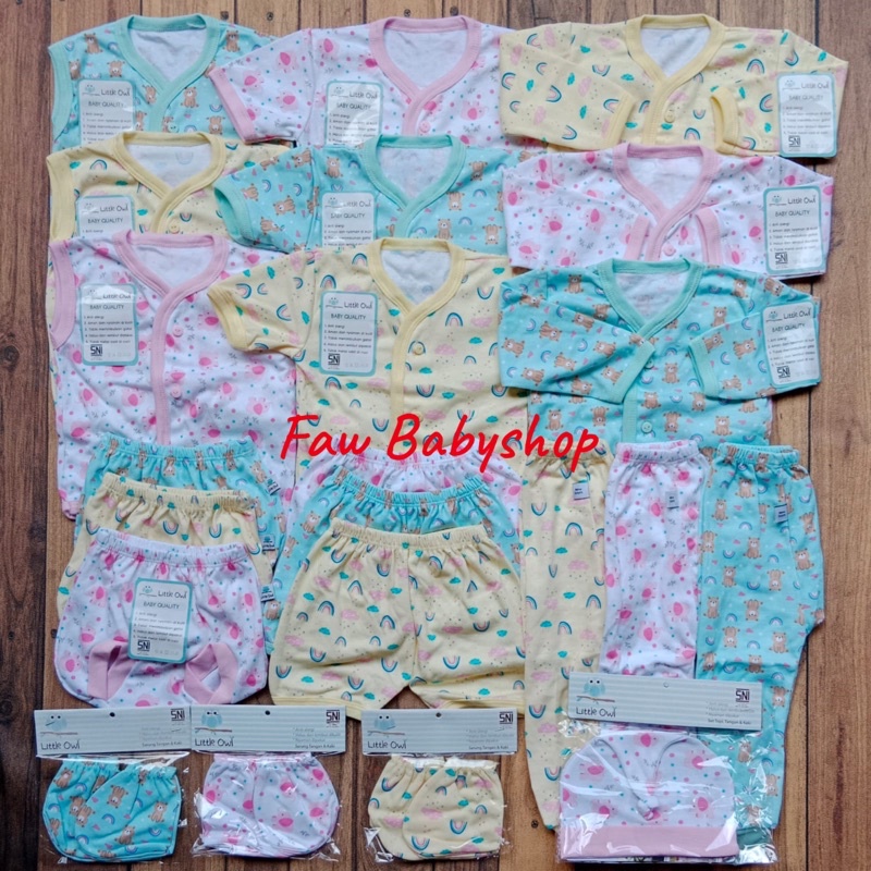 PAKET NEWBORN WINTEKU/ LITTLE OWL isi 31 pcs SNI TERMURAH / Paket baju bayi baru lahir