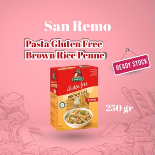 

SAN REMO GLUTEN FREE ORGANIC BROWN RICE PASTA 250gr SANREMO - Penne & Spaghetti