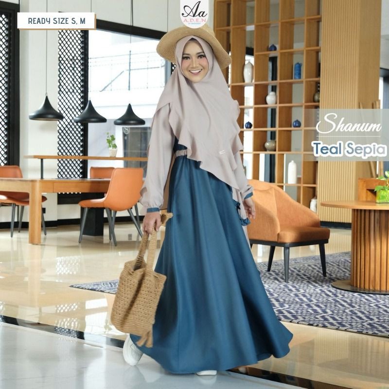 SET SHANUM DRESS BY ADEN HIJAB