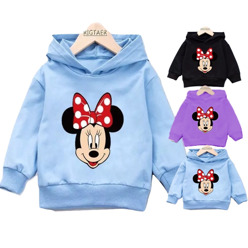 Sweater Hoodie Anak MINIMOUSE  Bahan FLEECE Tebal Best Quality