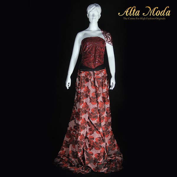

Alta Moda Kain Tile Bordir Akar Sequins Pearl - Merah (1M)