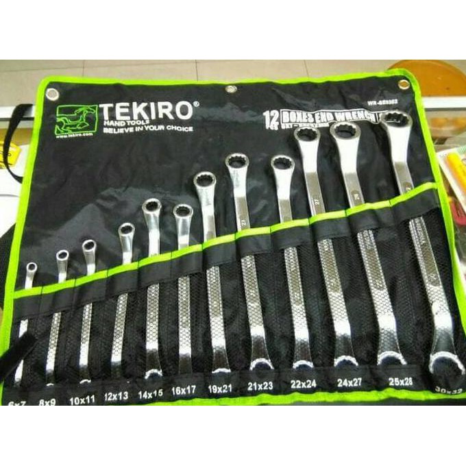 Terbaik Keyset Kunci Ring Set Tekiro 8 32 Box End Wrench Tekiro 12 Pcs 8 32 Shopee Indonesia