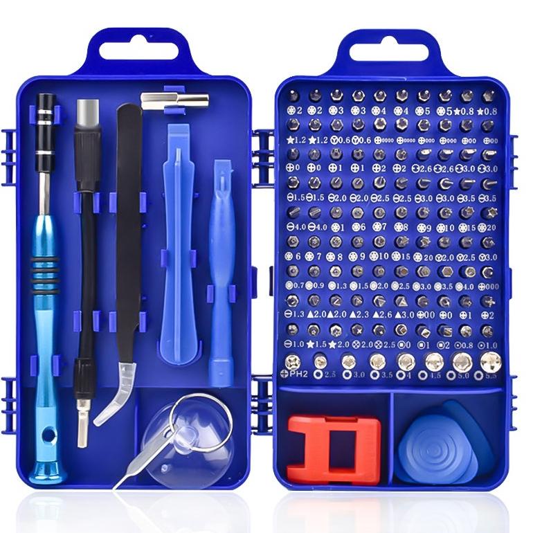 ♜ bonkyo Obeng Hp Set Reparasi Torx 115 set Kunci Obeng HP Set 110 115 in 1 Reparasi Smartphone Lapt