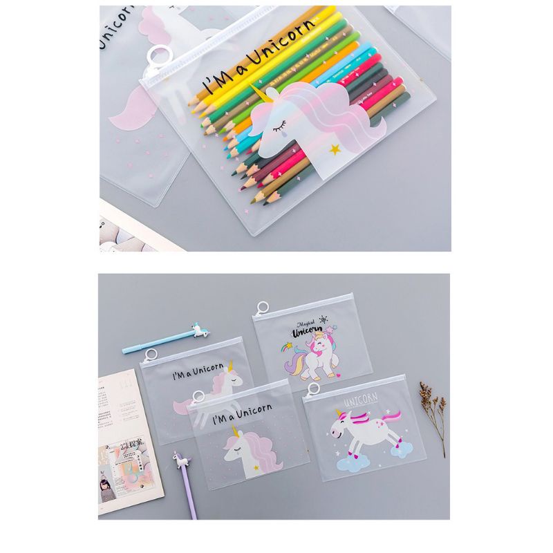 

TEMPAT PENSIL/TEMPAT PENSIL UNICORN/TAS KOSMETIK TRANSPARAN/Tempat Alat Tulis/Kantong Transparan