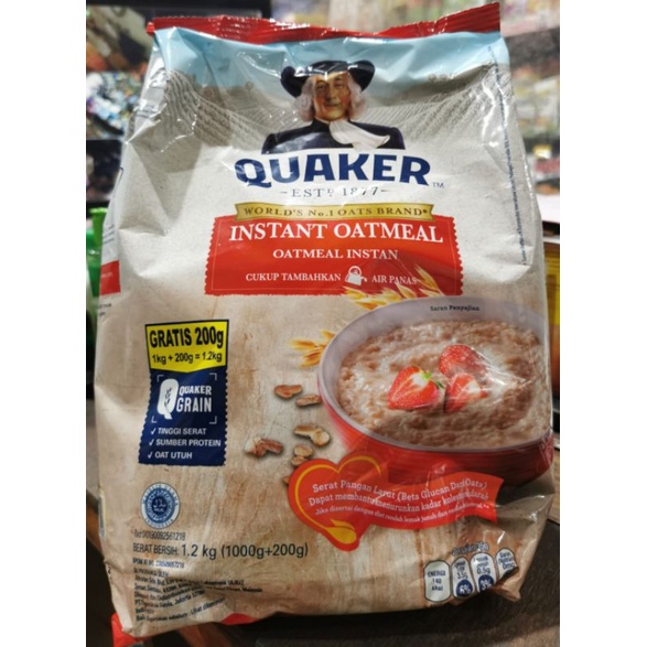 

Quaker Instant Oatmeal 1,2kg 1200gr