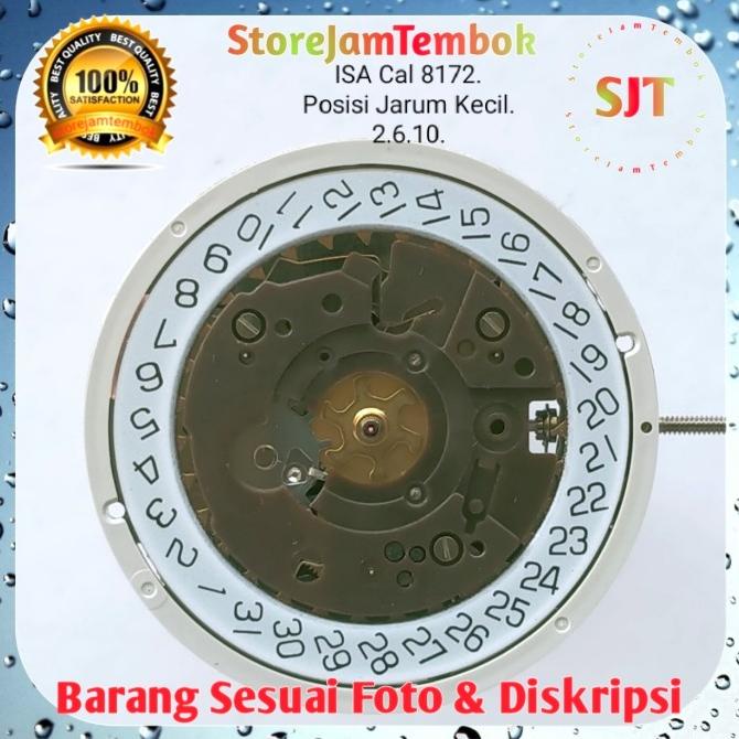 Termurah Mesin Jam Tangan. Chronograph Isa Cal.8172. Posisi Jarum Kecil 2.6.10