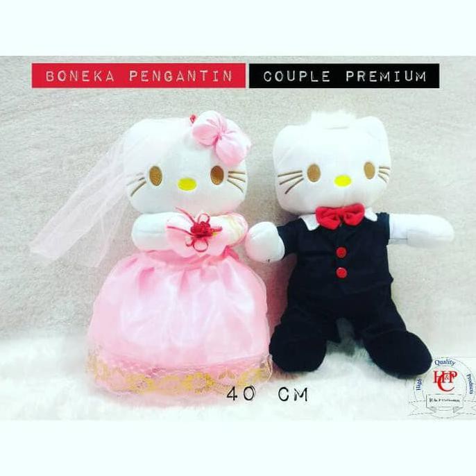 Boneka Pengantin Hello Kitty Boneka Wedding Couple