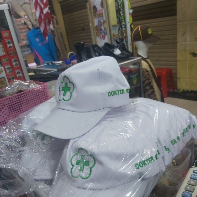 Termurah TOPI DOKCIL DOKTER KECIL DAN TOPI UKS TERBARU (2023) *LOGO (+) BORDIR
