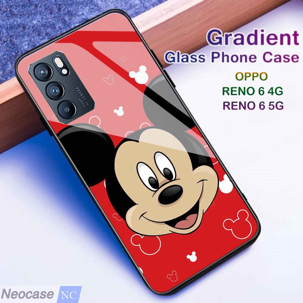 [N17] SoftCase Glass Kaca Oppo Reno 6 4G 5G - Case Hp Oppo Reno 6 4G 5G - Casing Hp Oppo Reno 6 4G 5G