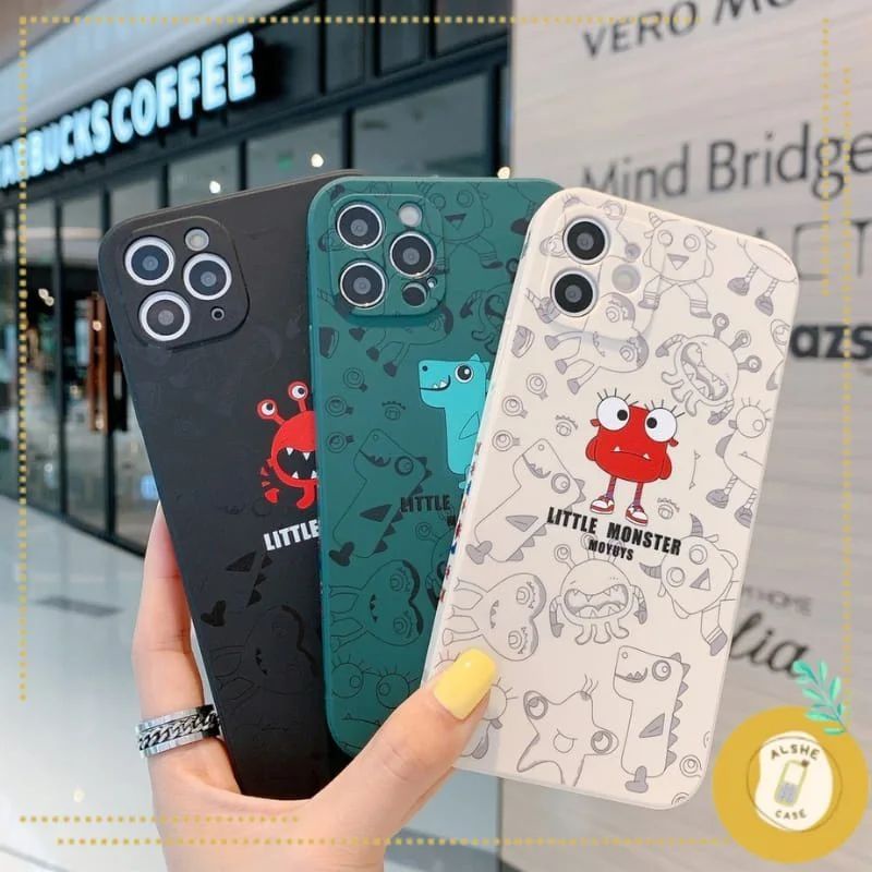 case silicon mini monster pattern pelindung samsung a52/a52s