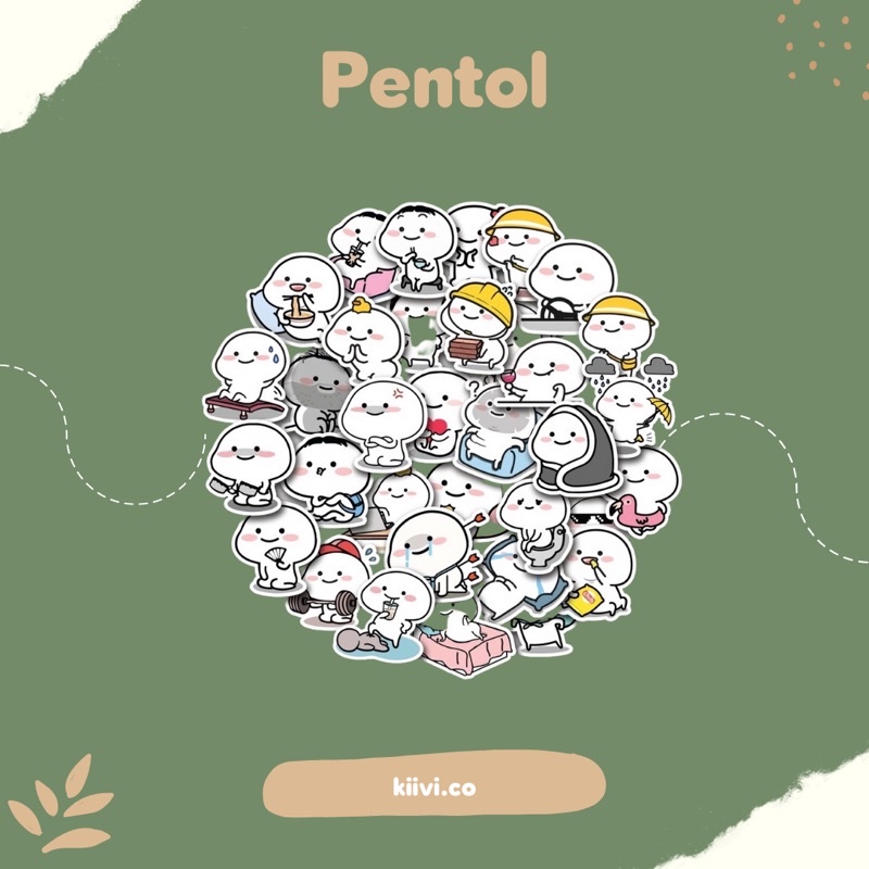

Pentol Sticker set/Stiker untuk Laptop,Case,Hp,Scrapbook DIY