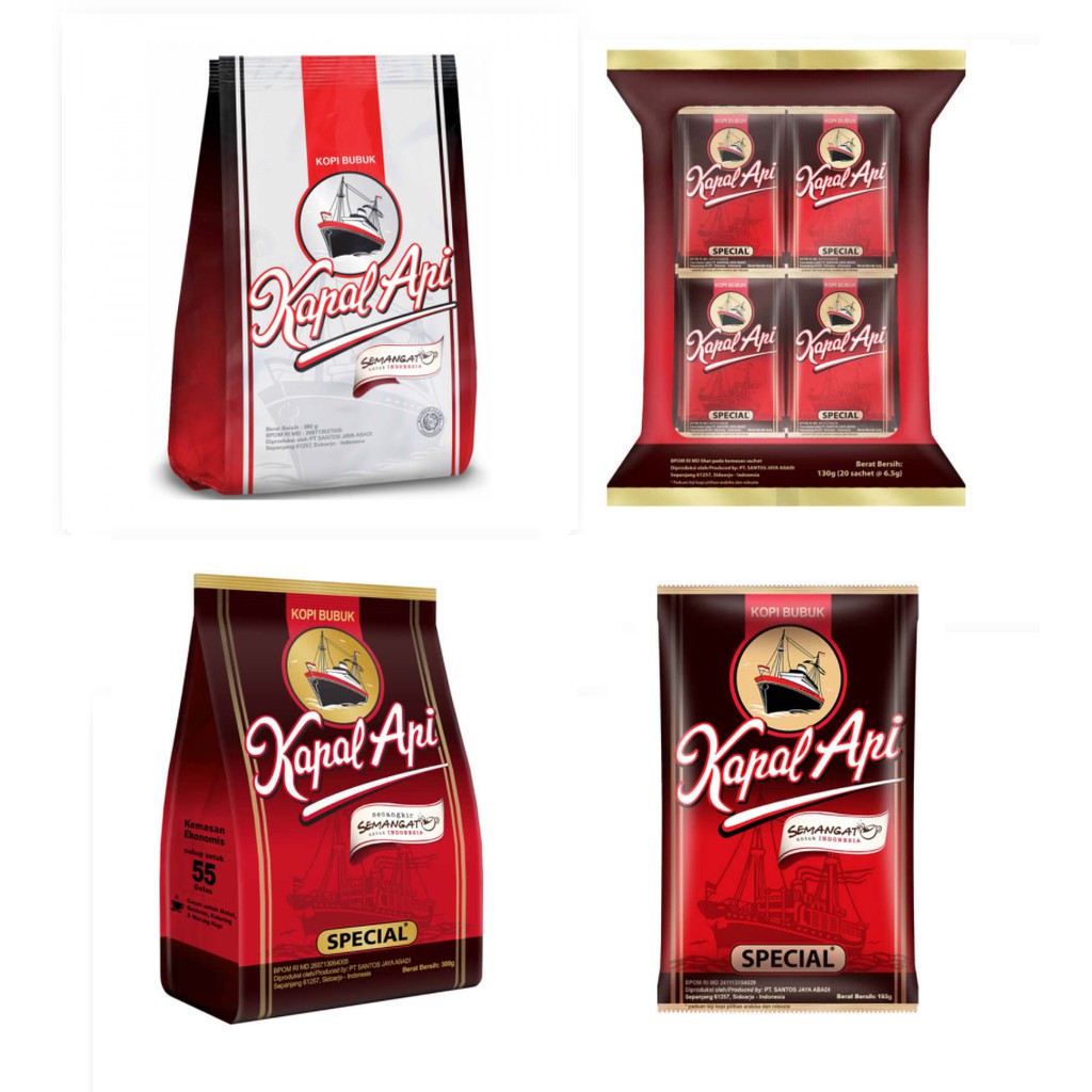 

Kopi Kapal Api Special Merah / Silver (5 packaging)