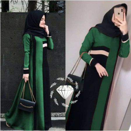 COD Baju Gamis Wanita Syar'i Muslim Remaja Marwah  Gamis Modis Wanita Lebaran 2021 Terbaru Super Kek