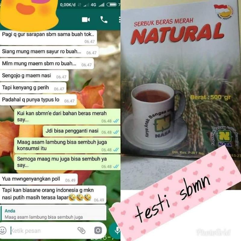 

SERBUK BERAS MERAH NASA 500gr