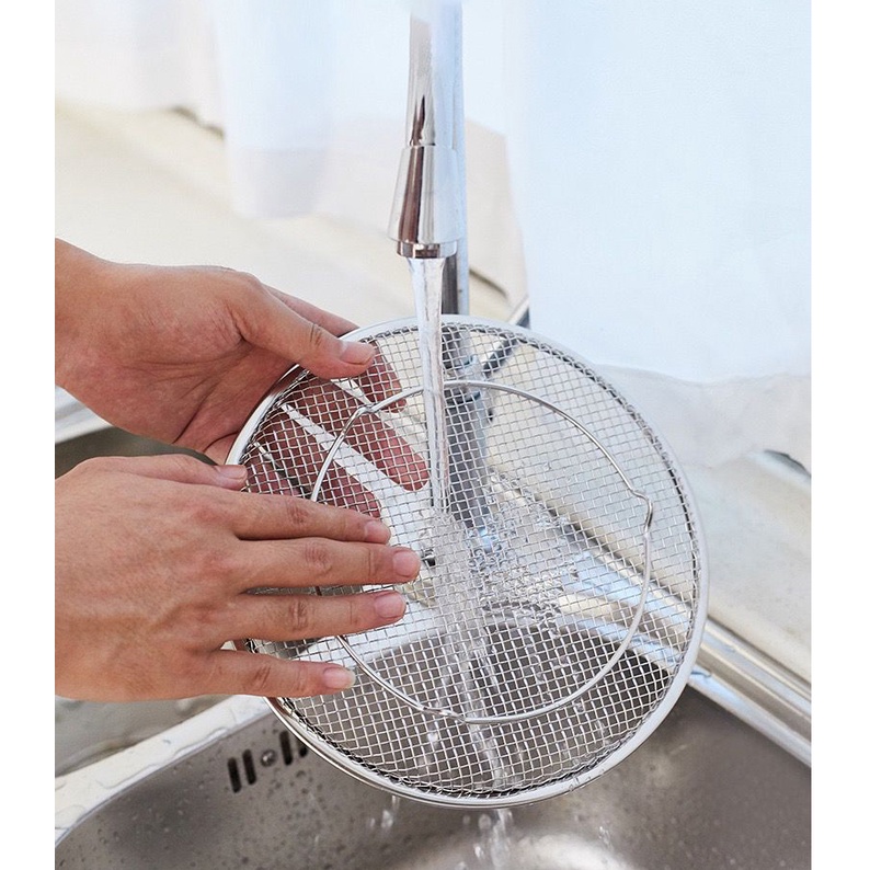 Tirisan Minyak Goreng Stainless Steel Oil Drainer with handle - HW071