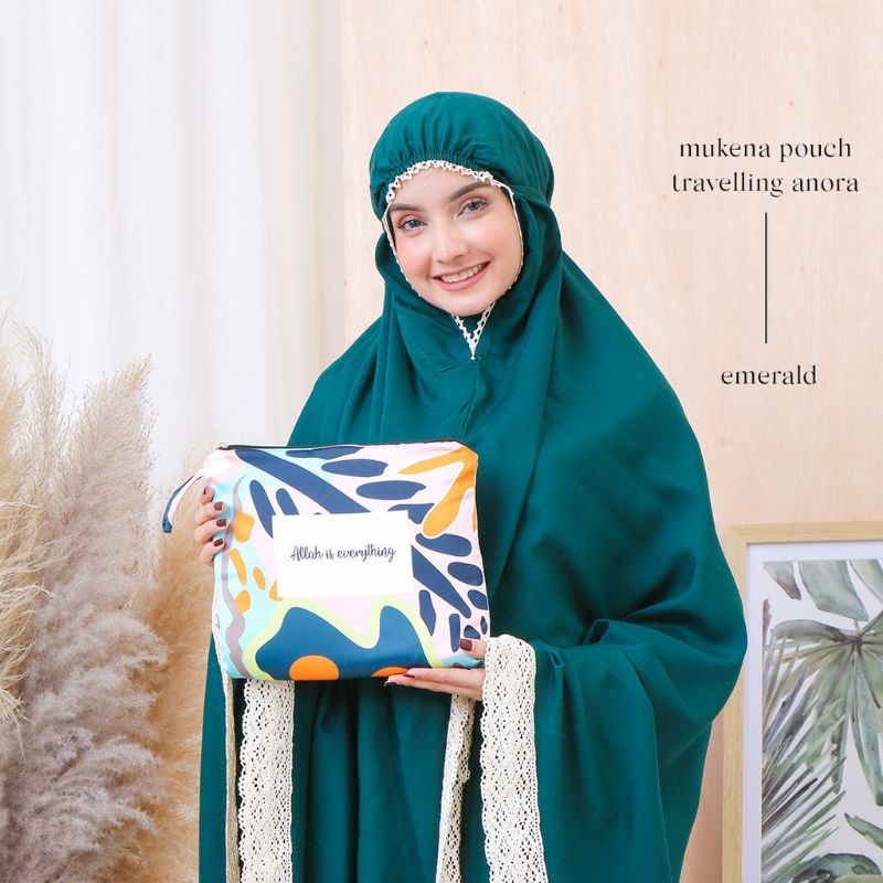 Mukena Dewasa Rayon Daily Al Mecca Rayon Premium Pouch Traveling