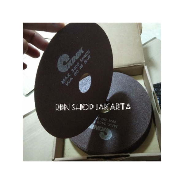 KINIK Batu gerinda potong poles 180 x 1 x 31.75 WA 80 M B-R Gerinda potong 7 inch