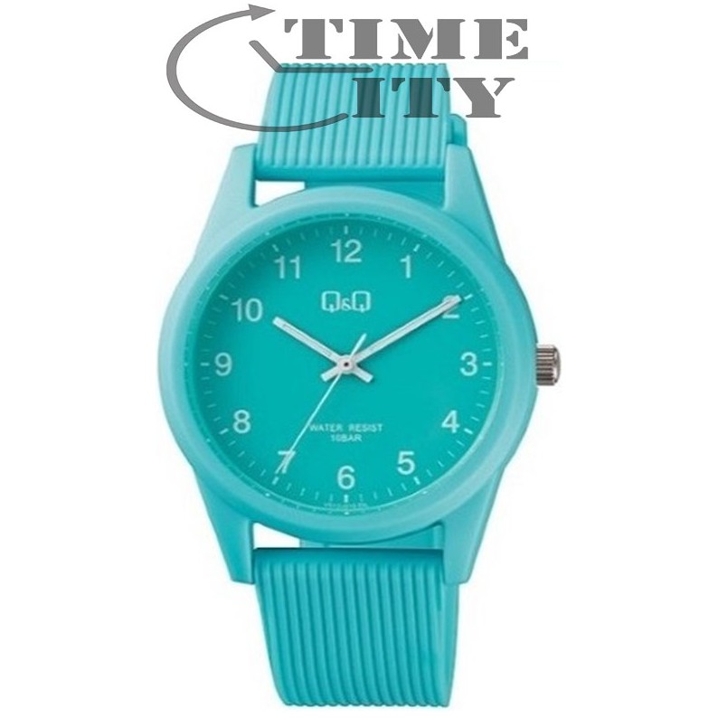 QQ QNQ Q&amp;Q ORIGINAL Jam Tangan Analog Wanita QQ ORI Straps Rubber Putih Anti Air VS12 SERIES