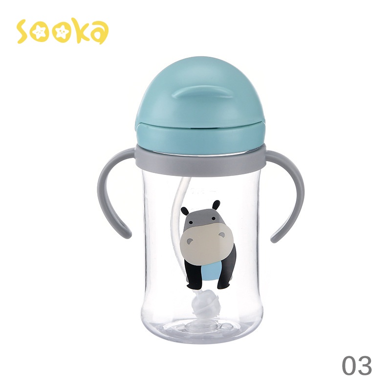 SOOKA Botol Minum Bayi Anak Balita 350ml Training Cup Baby Food Grade Anti Bocor  BPA Free SK-ECD1070