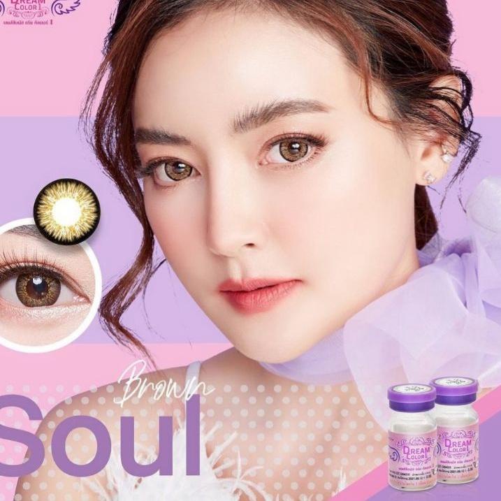 (RA-128)-SOFTLENS SOUL by DREAMCOLOR DC1 GREY/BROWN/BLUE/BLACK ( NORMAL & MINUS )-New Product