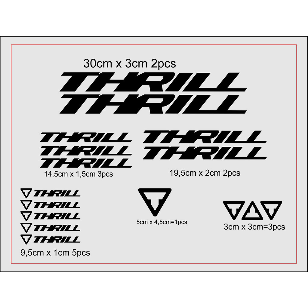 sticker cutting frame sepeda thrill