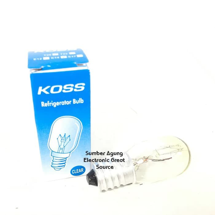 Bohlam Lampu Kulkas E14 Koss Clear Refrigerator Bulb