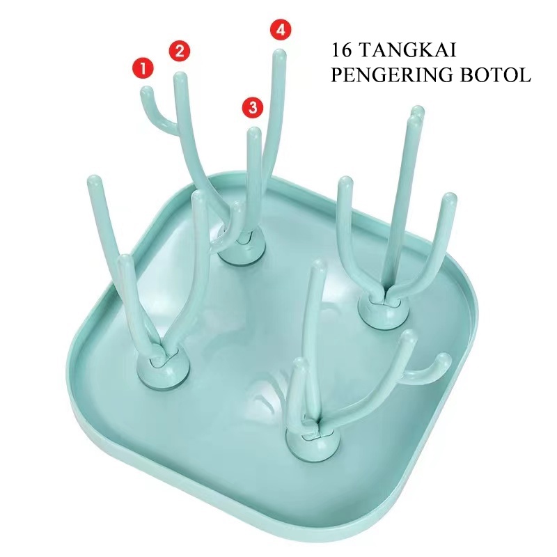 [1KG 5PCS] Babyland Rak Pengering Botol Susu Bentuk Koral Drying Rack Bottle