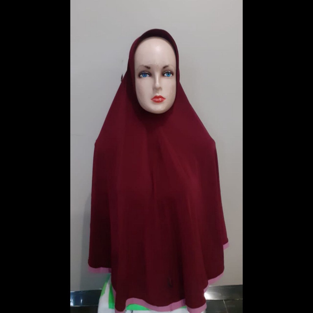 JILBAB BERGO Kerudung hijab khimar krudung INSTAN JERSEY P XL