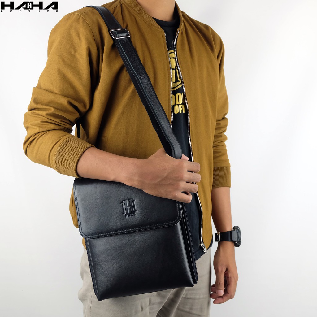 BELLARD Tas Kulit Sapi Slingbag Tas Selempang Tas Pria Laki Tas Tablet - Originale Leather Bag