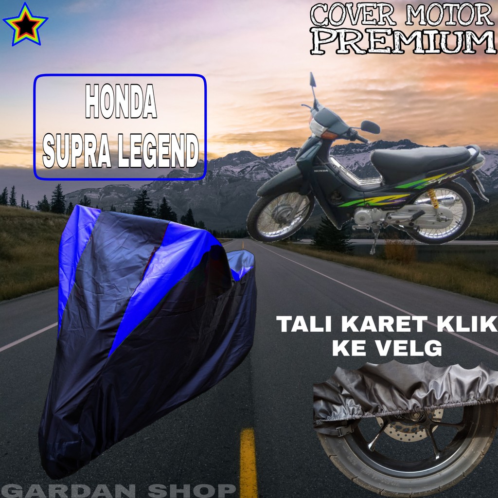 Sarung Motor HONDA SUPRA LEGEND Hitam BIRU Body Cover Honda PREMIUM