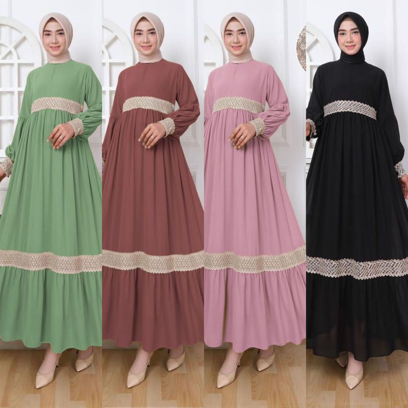 Gamis renda queena