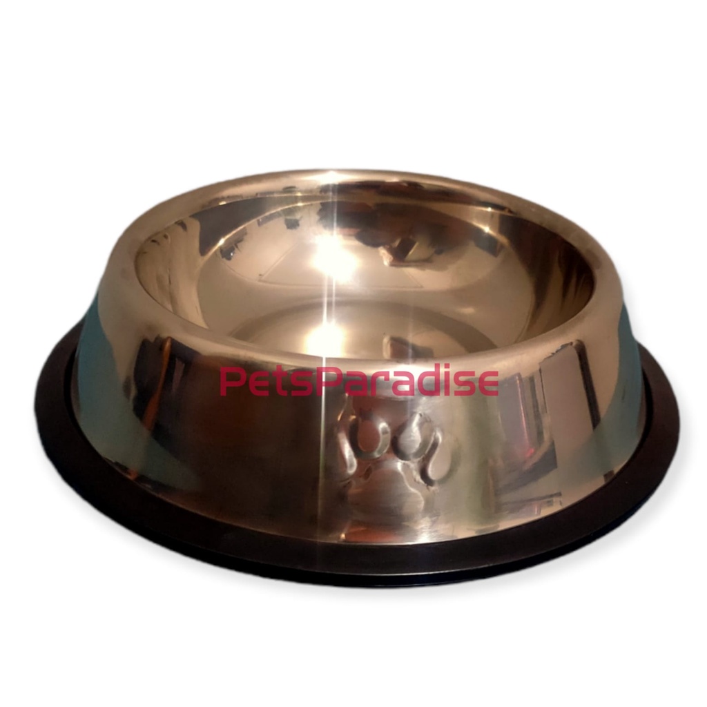 Stainless Pet Bowl Mangkok Tempat Makan Minum Anjing Kucing Anti Selip