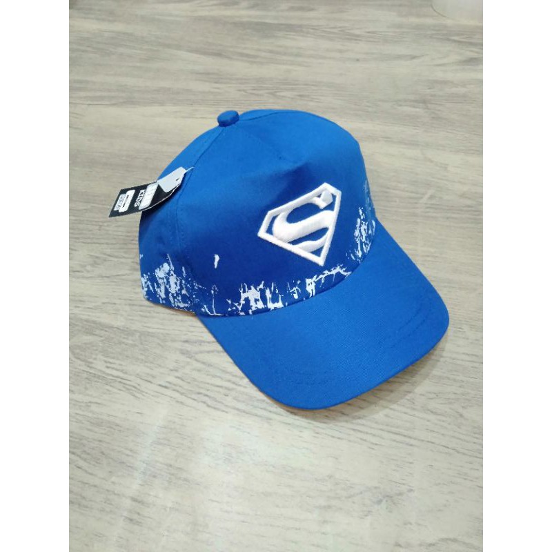 Termurah PROMO Topi anak karakter bordir superman terbaru/terlaris 2-10tahun 3345