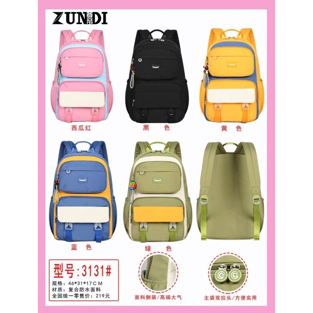 Tas Ransel Fashion Korea Style Tas Sekolah Anak ABG untuk SD SMP SMA Backpack Korea Wanita Abg Remaja