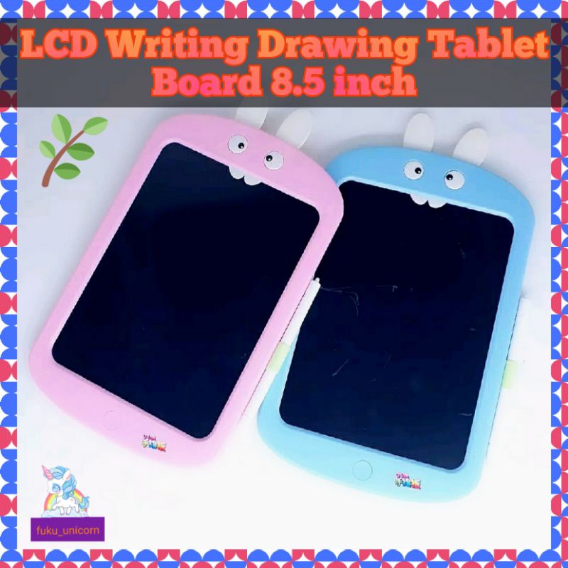 Mainan Edukasi Anak, Papan tulis Rabbit, LCD Rabbit Writing Drawing Tablet Board 8.5 inch