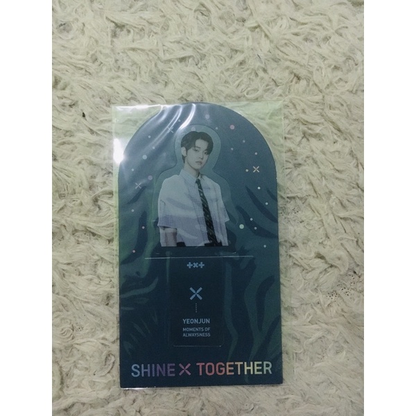 [OFFICIAL] CLEAR BOOKMARK YEONJUN DVD FANLIVE TXT SHINE X TOGETHER