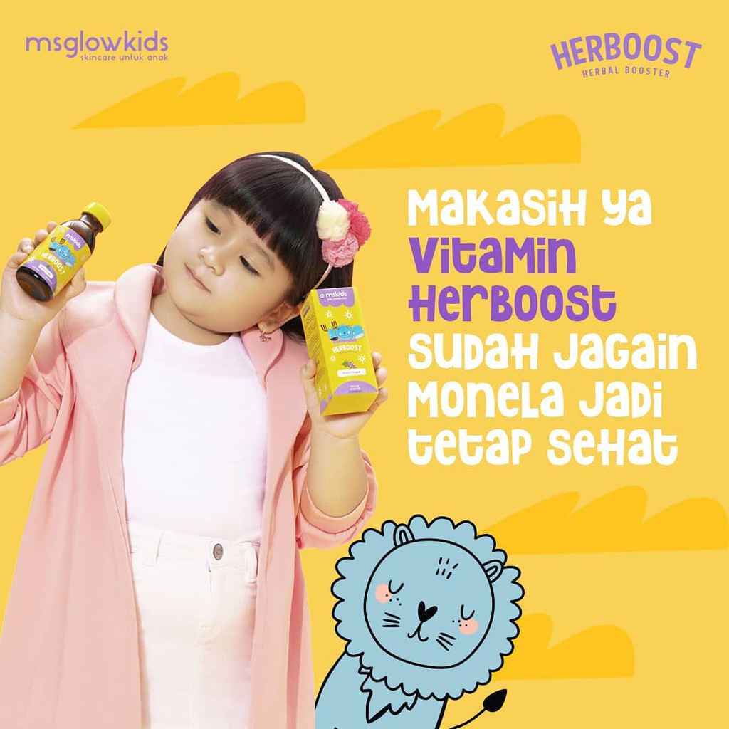 MS KIDS HERBOOST GRAPE FLAVOR VITAMIN ANAK 100ML