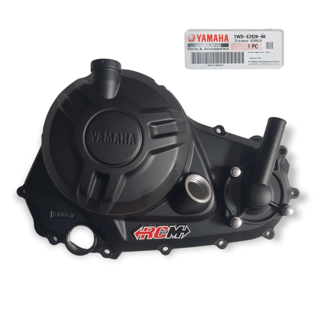 1WD-E2420-00 TEMPAT RUMAH BODY BODI COVER BESI KALTER CALTER CRANKCASE CRANK CASE BAK BOX BOK BLOCK BLOK MESIN KOPLING COPLING KANAN R25 R 25 MT25 MT 25 ORI ORIGINAL YAMAHA YGP ASLI